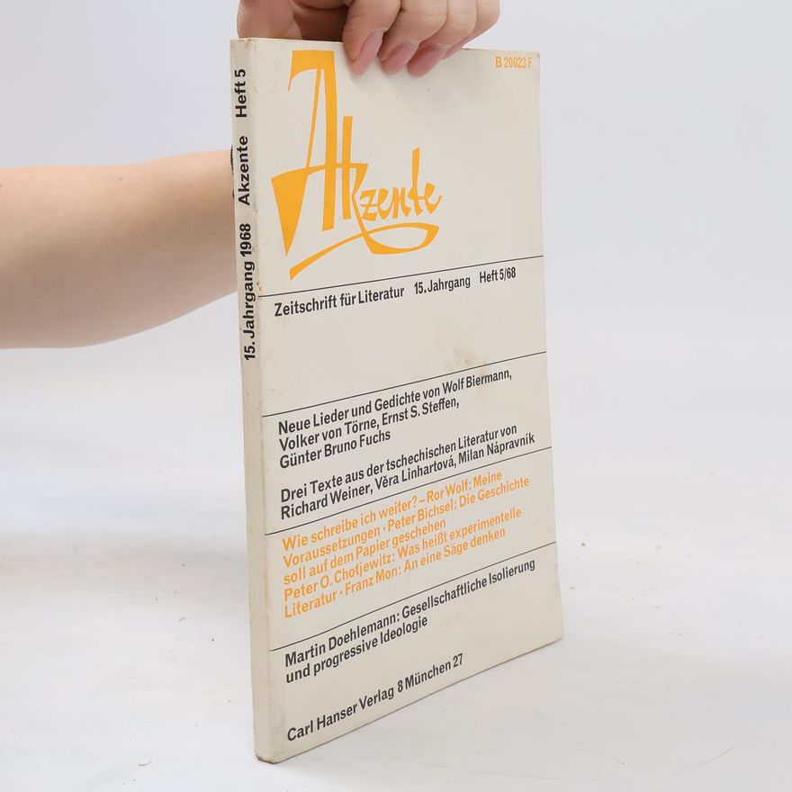 Autorenkollektiv Akzente: Zeitschrift für Literatur. Heft 5/68