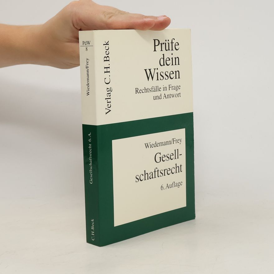 Herbert Wiedemann Gesellschaftsrecht