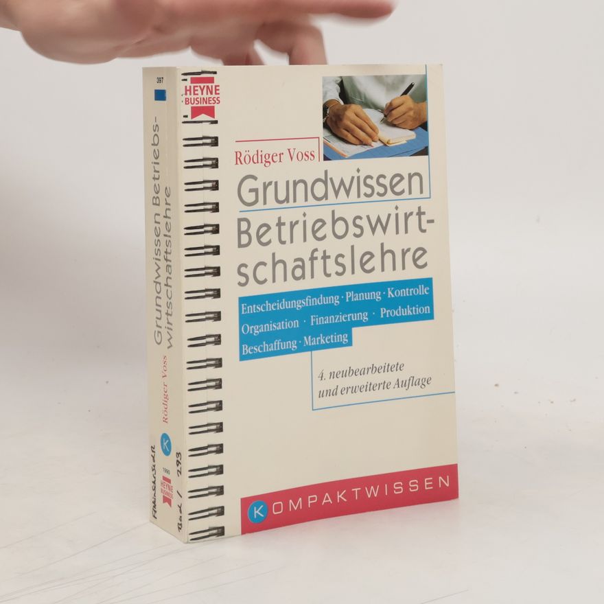Rödiger Voss Grundwissen Betriebswirtschaftslehre