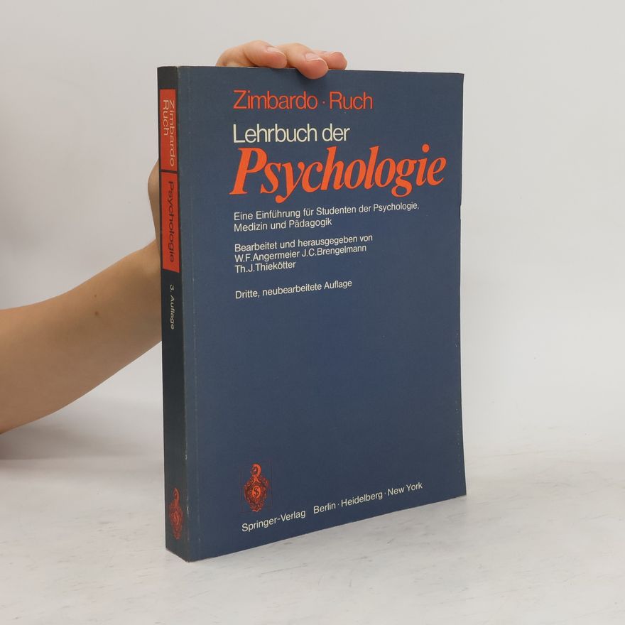 Friedrich L. Ruch Lehrbuch der Psychologie