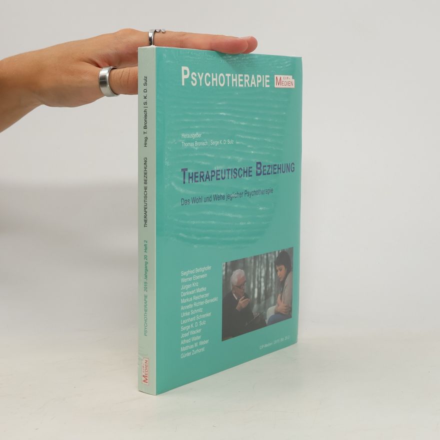Thomas Bronisch Therapeutische Beziehung