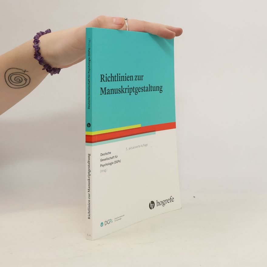 Various authors Richtlinien zur Manuskriptgestaltung