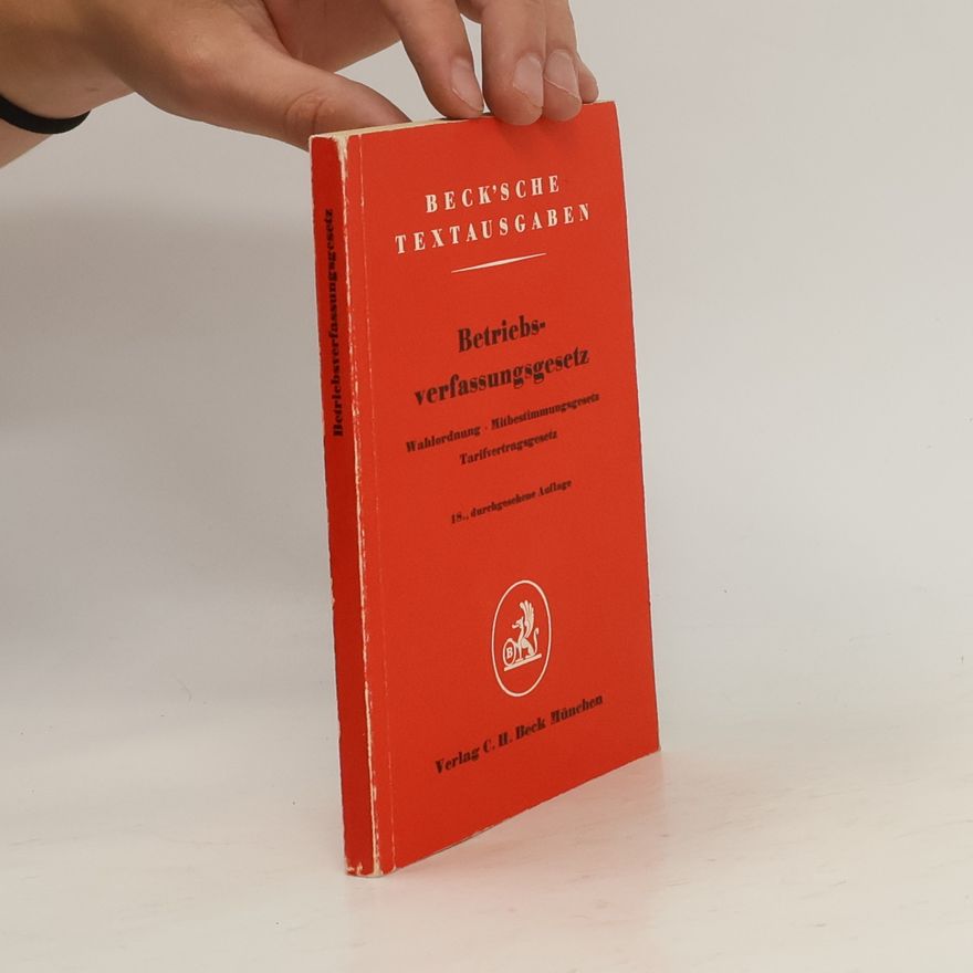Collectif d'auteurs Betriebsverfassungsgesetz