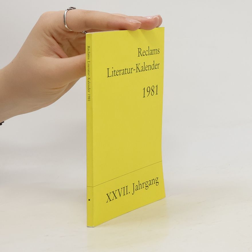 Autorenkollektiv Reclams Literaturkalender 1981
