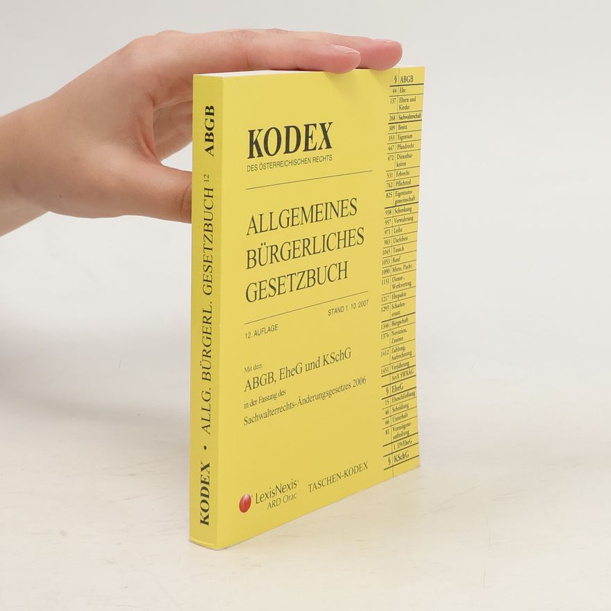 Franz Mohr Allgemeines bürgerliches Gesetzbuch