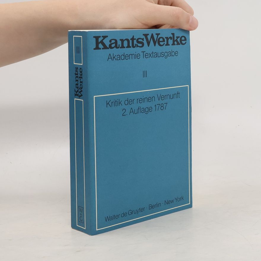 Immanuel Kant Kritik der reinen Vernunft