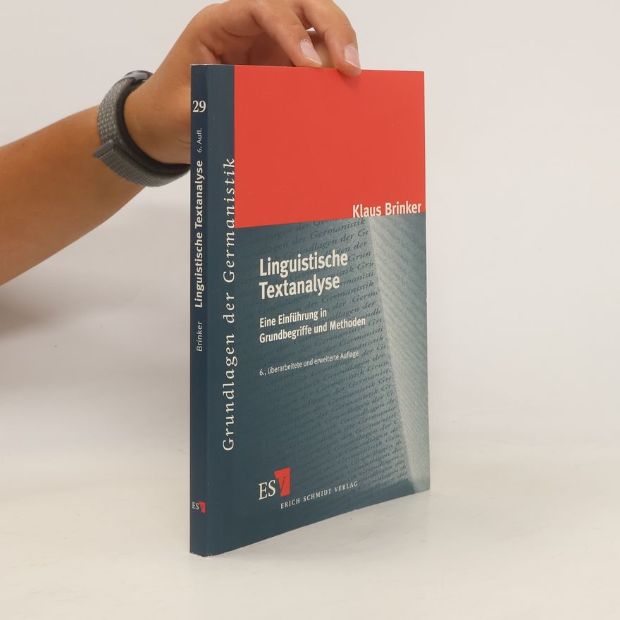 Klaus Brinker Linguistische Textanalyse