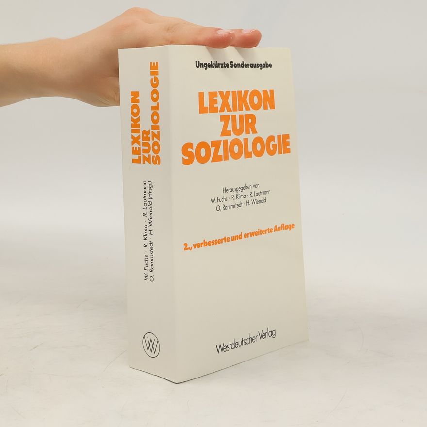 Werner Fuchs-Heinritz Lexikon zur Soziologie