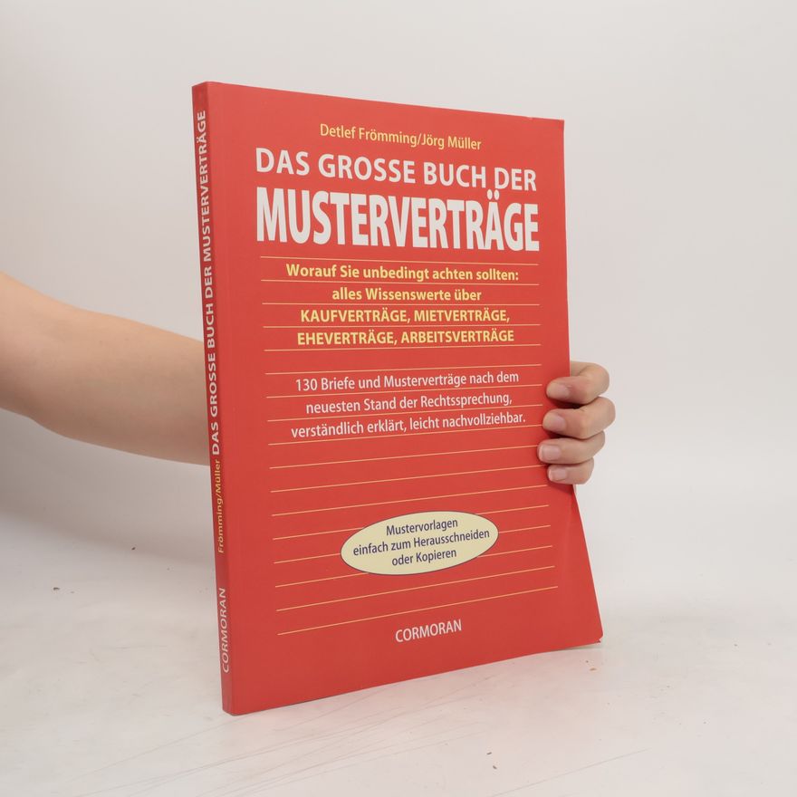 Detlef Frömming Das grosse Buch der Musterverträge