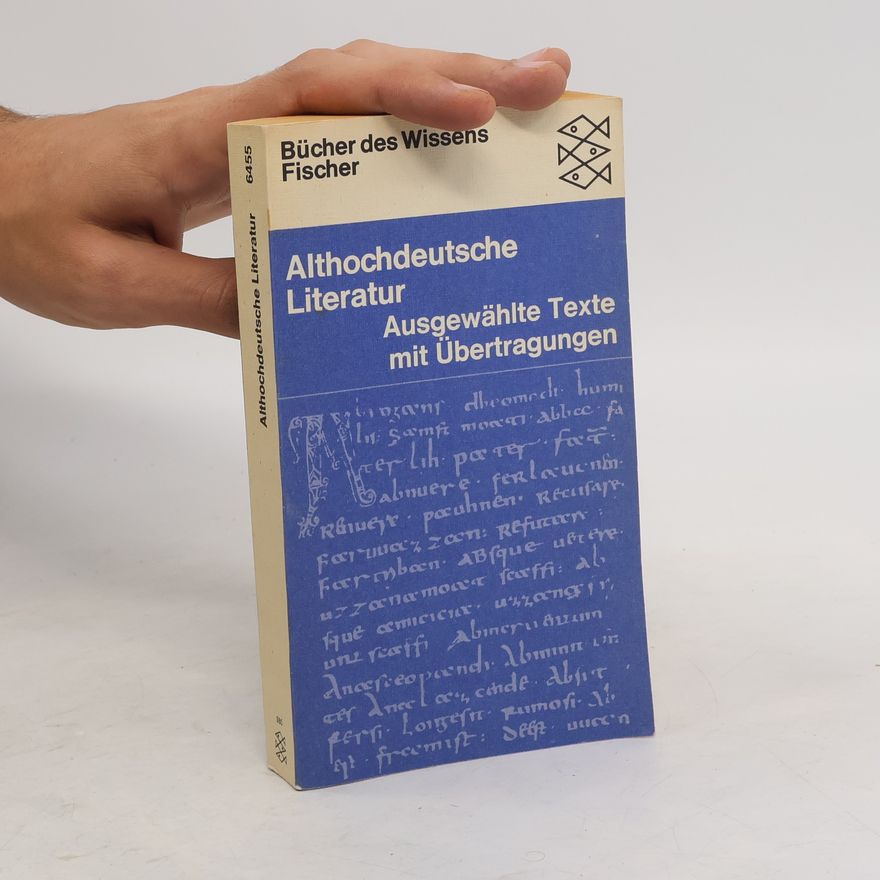 Horst Dieter Schlosser Althochdeutsche Literatur