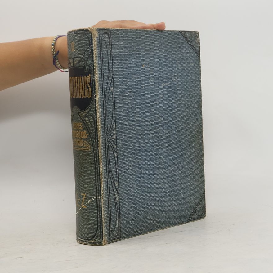 Friedrich Arnold Brockhaus Brockhaus' Kleines Konversations-Lexikon 2. Band. L-Z