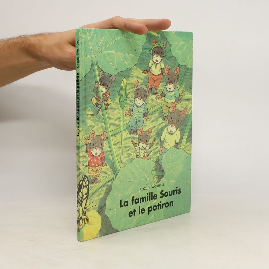 Iwamura Kazuo Famille souris et le potiron