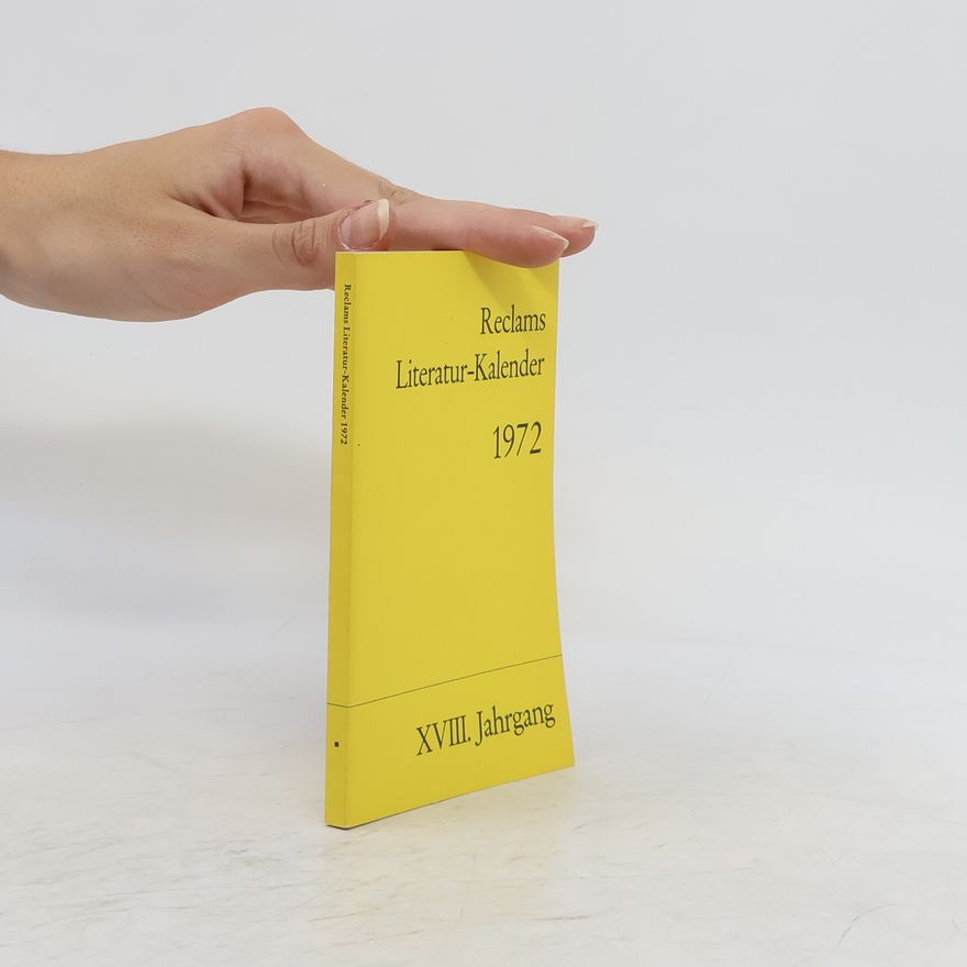 Autorenkollektiv Reclams Literatur-Kalender 1972