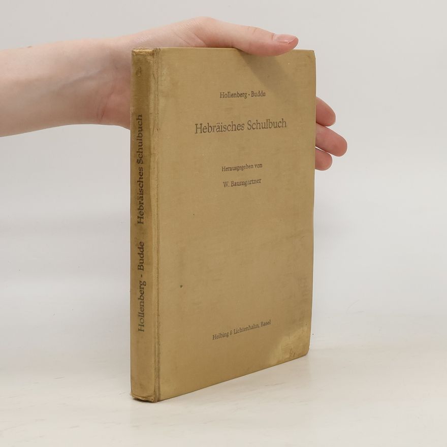 Wilhelm Adolf Hollenberg Hebräisches Schulbuch