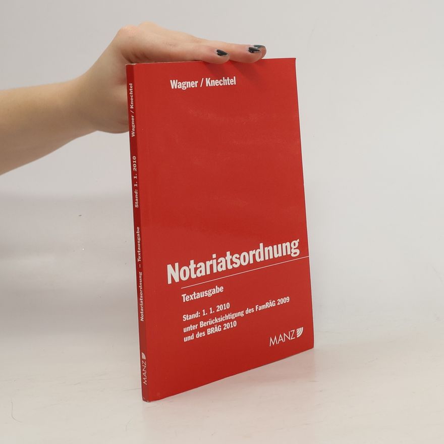 Kolektiv autorů Kommentar zur Notariatsordnung
