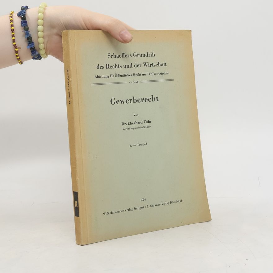 Eberhard Fuhr Gewerberecht
