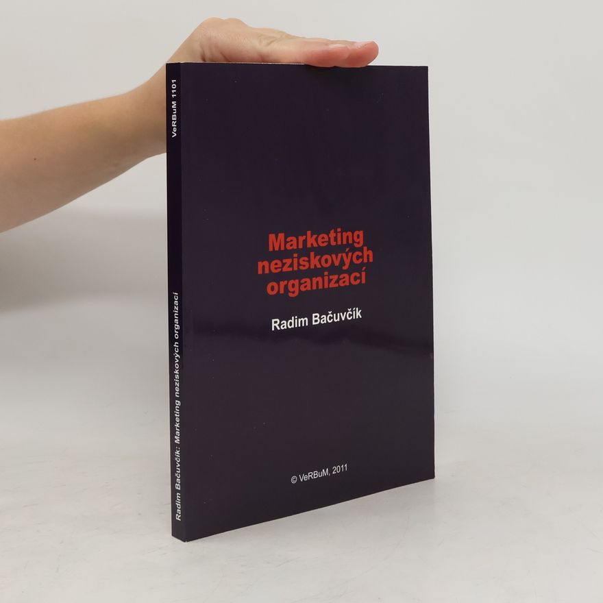 Radim Bačuvčík Marketing neziskových organizací