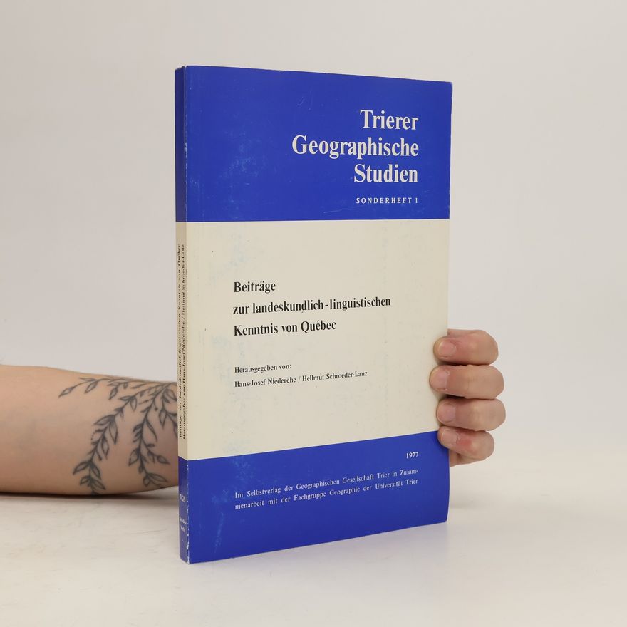 Hans Josef Niederehe Beiträge zur landeskundlich-linguistischen Kenntnis von Québec