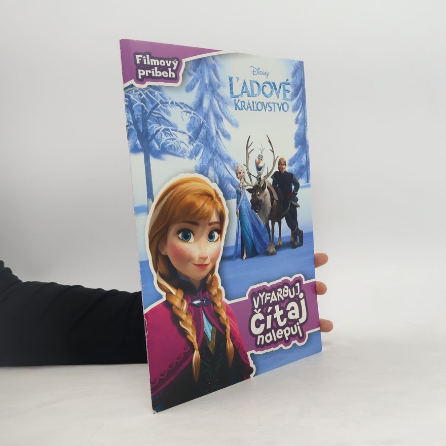 Walt Disney Ľadové kráľovstvo Filmový príbeh Vyfarbuj, čítaj, nalepuj