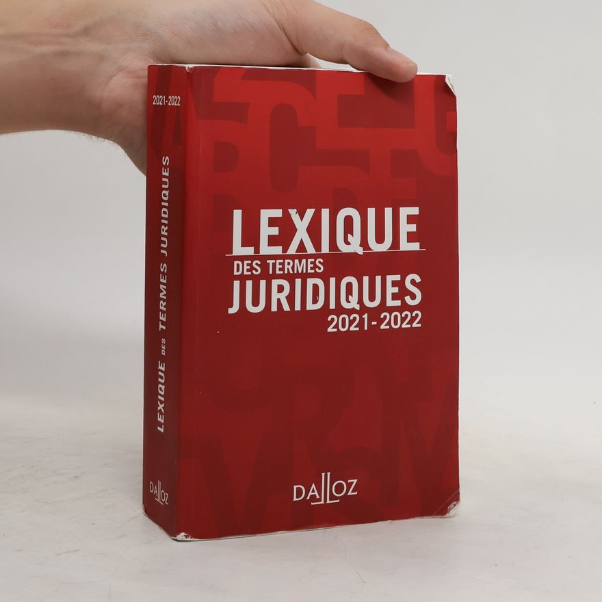 Various authors Lexique des termes juridiques