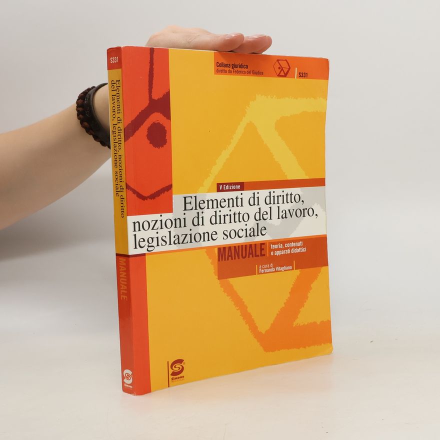 Fernanda Vitagliano Elementi di diritto, nozioni di diritto del lavoro, legislazione sociale