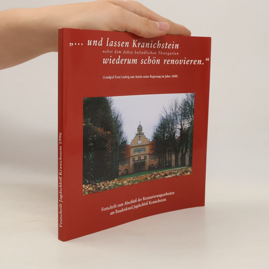 Autorenkollektiv Festschrift Jagdschloß Kranichstein 1996
