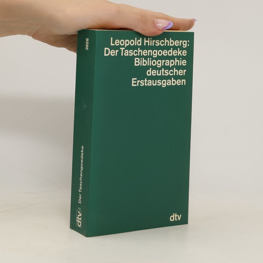 Leopold Hirschberg Der Taschengoedeke