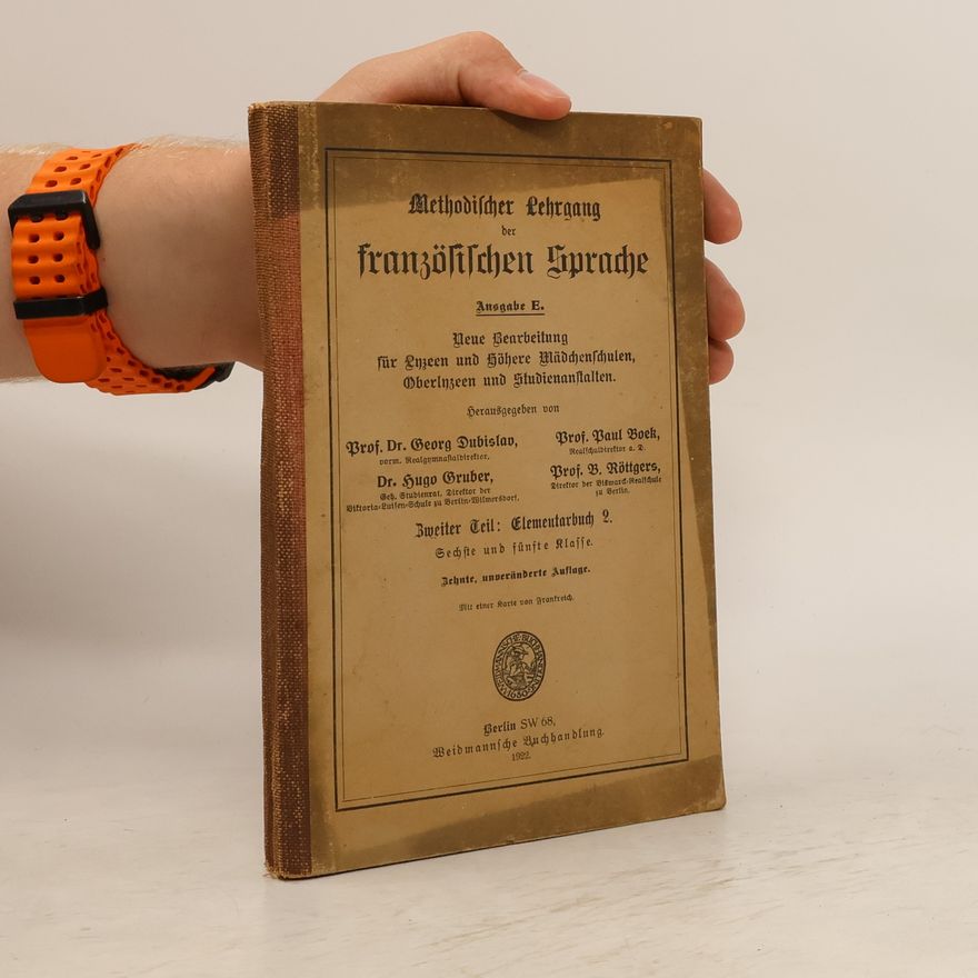 Various authors Methodischer Lehrgang der französischen Sprache