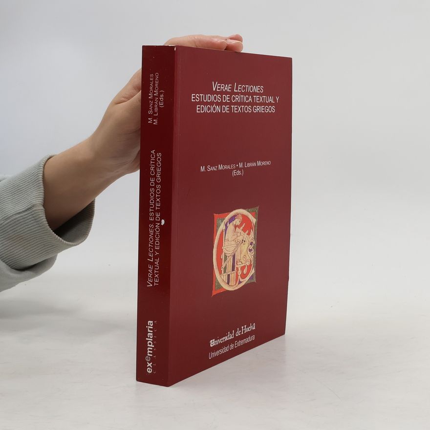 Myriam Librán Moreno Exemplaria Classica: Verae Lectiones