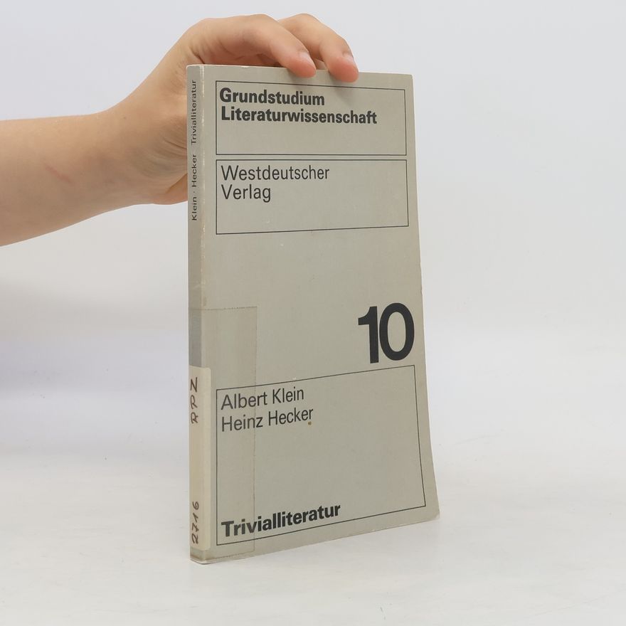 Albert Klein Grundstudium Literaturwissenschaft 10