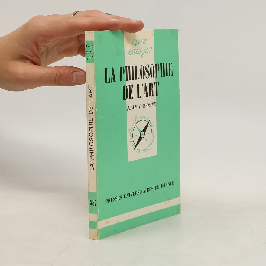 Jean Lacoste La philosophie de l'art