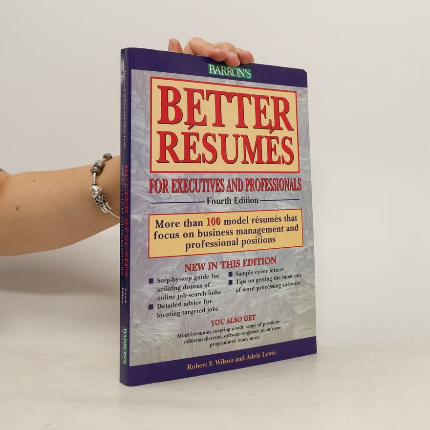 Adele Lewis Barron's Business Library: Better Resumes