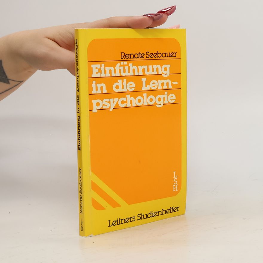 Renate Seebauer Einführung in die Lernpsychologie
