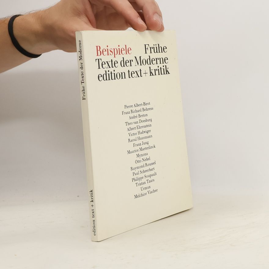 Autorenkollektiv Frühe Texte der Moderne