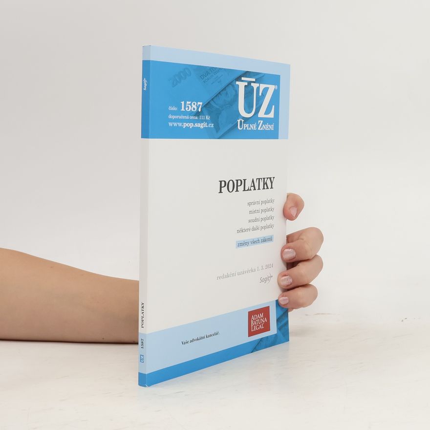Sagit ÚZ 1587 Poplatky - správní, soudní, místní, ostatní