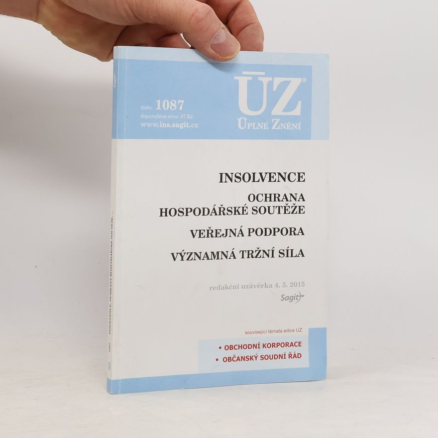 Various authors ÚZ č. 1087 Insolvence