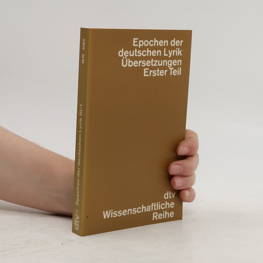 Dieter Gutzen Epochen der deutschen Lyrik 1