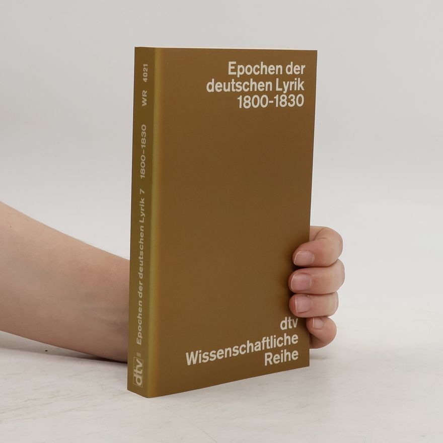 Jost Schillemeit Epochen der deutschen Lyrik. Band 7. Gedichte 1800-1830