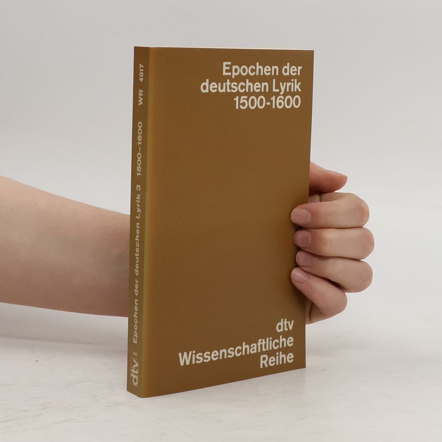 Klaus Düwel Epochen der deutschen Lyrik 1500 - 1600