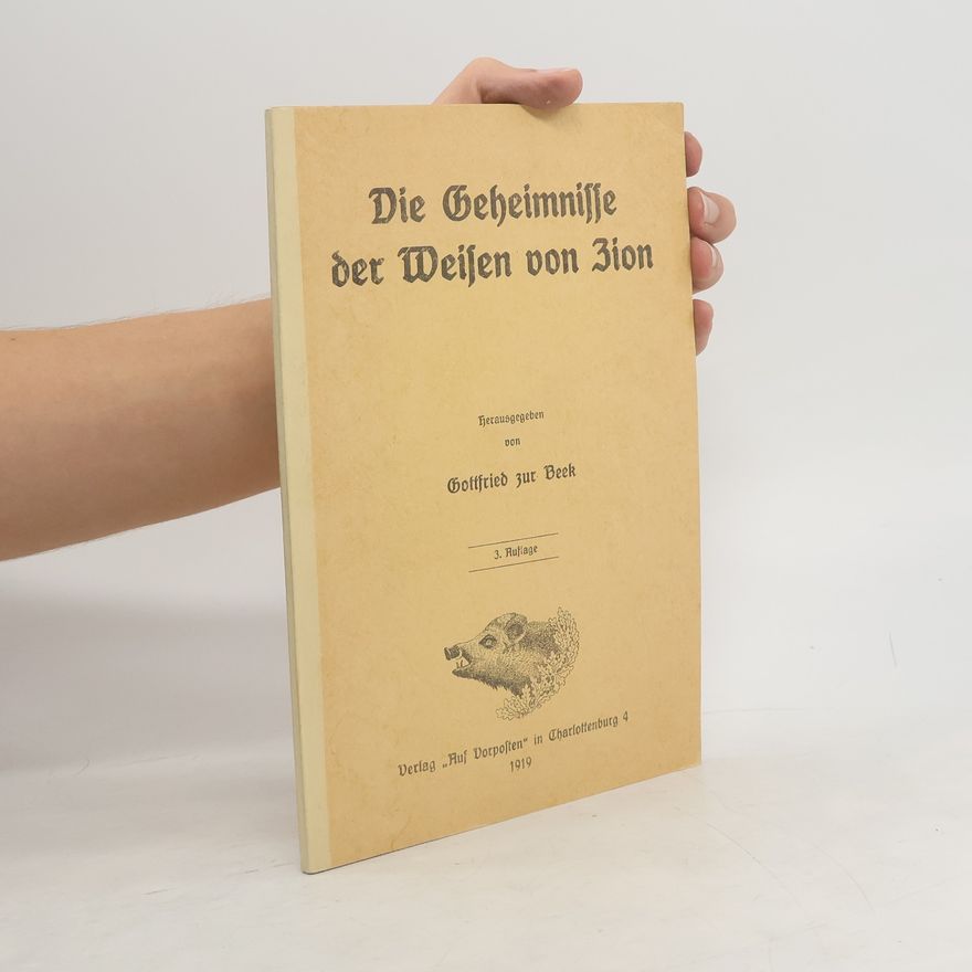 Gottfried Zur Beek Die Geheimnisse der Weisen von Zion (Abdruck)
