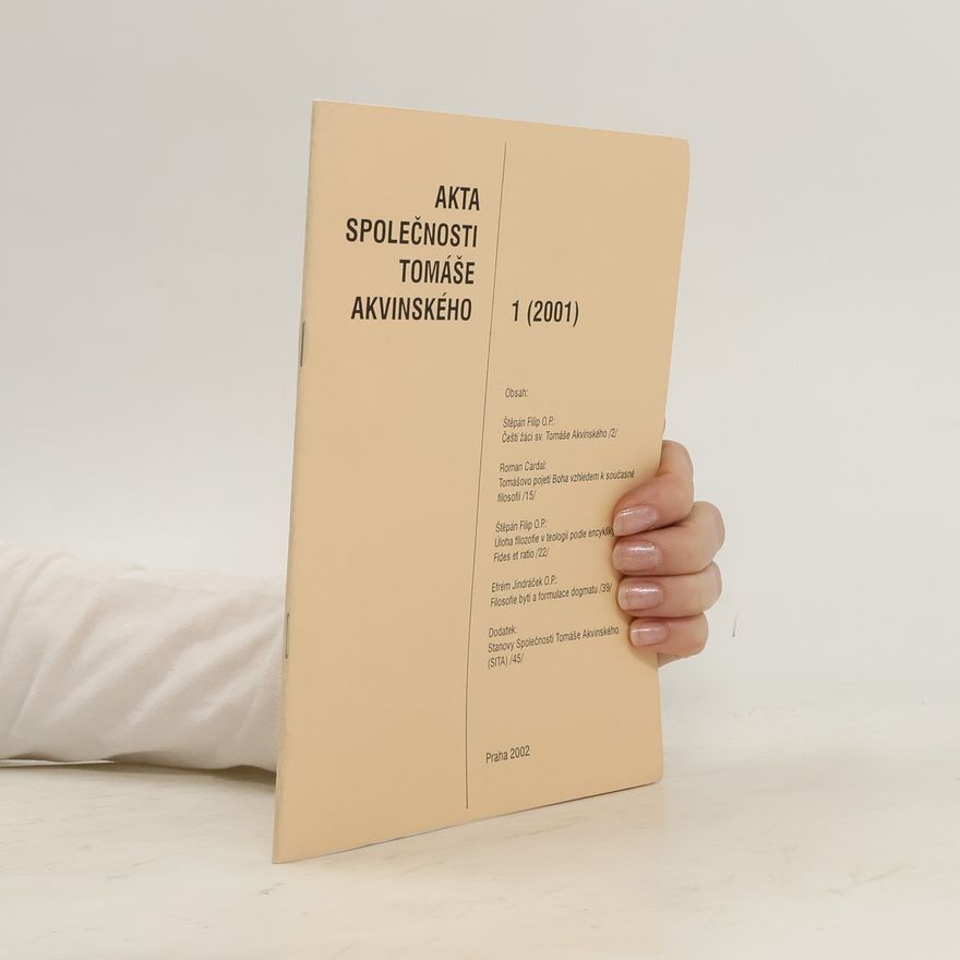 Kolektív autorov Akta společnosti Tomáše Akvinského 1 (2001)