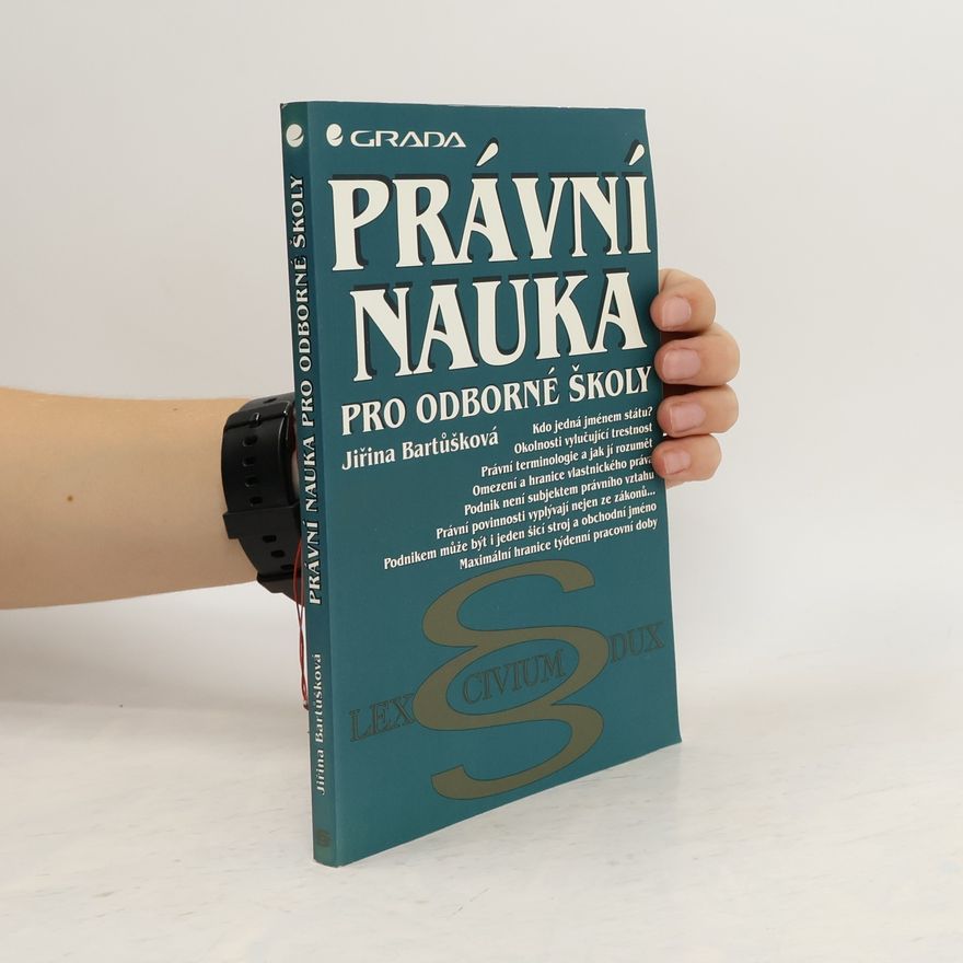 Jiřina Bartůšková Právní nauka pro odborné školy