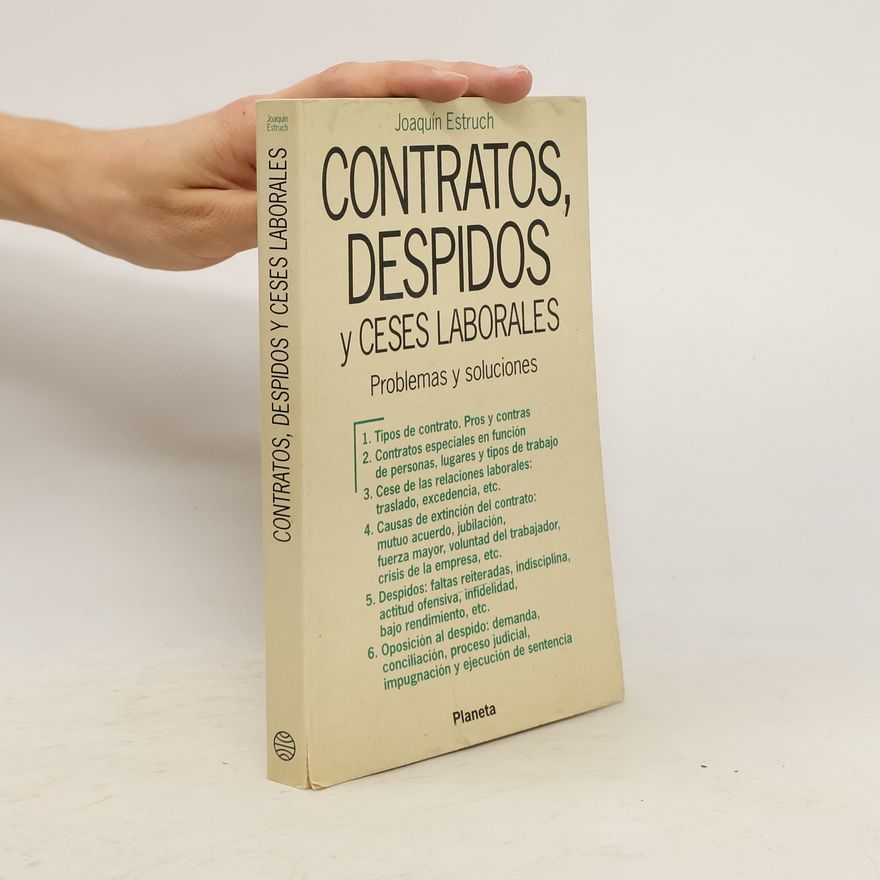 Joaquín Estruch Contratos, despidos y ceses laborales