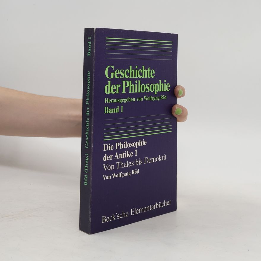 Wolfgang Röd Die Philosophie der Antike