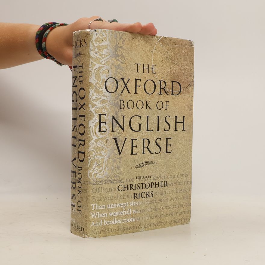 Christopher Ricks The Oxford Book of English Verse