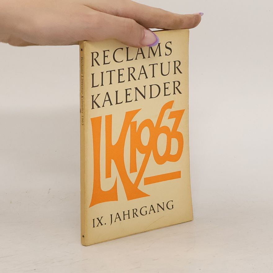 Autorenkollektiv Reclams Literatur-Kalender IX.