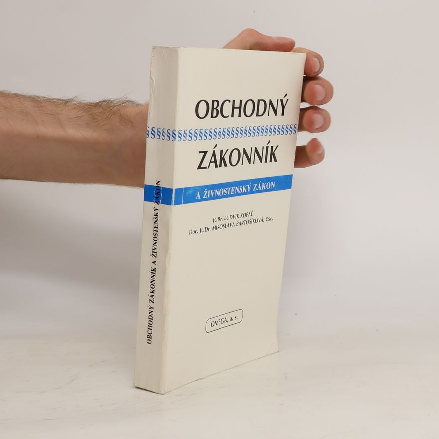 Ludvík Kopáč Obchodný zákonník a živnostenský zákon