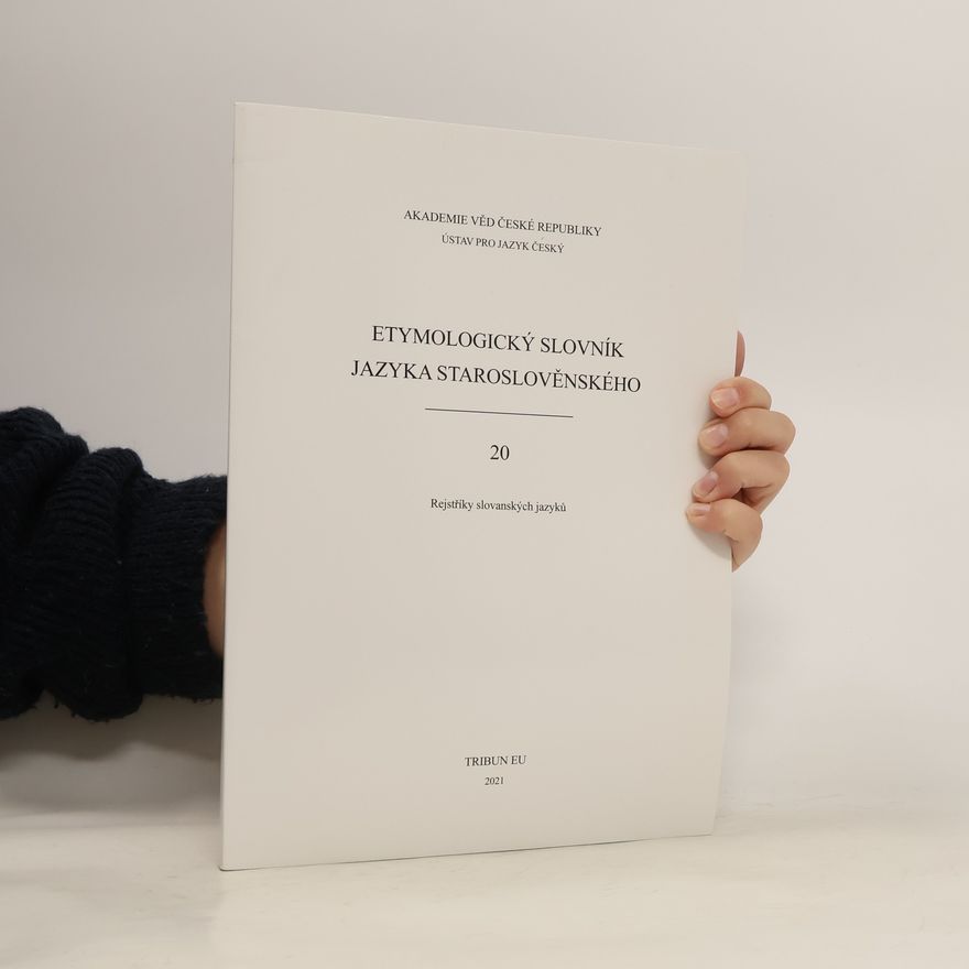 Eva Havlová Etymologický slovník jazyka staroslověnského