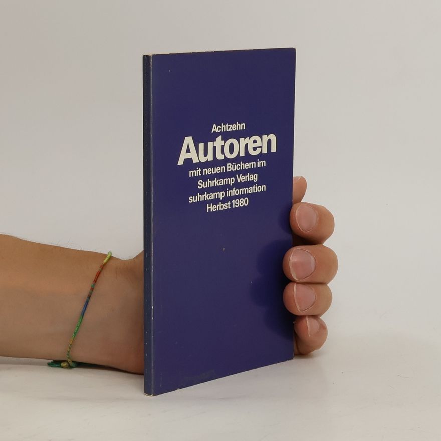 Autorenkollektiv Achtzehn Autoren mit neuen Büchern im Suhrkamp Verlag