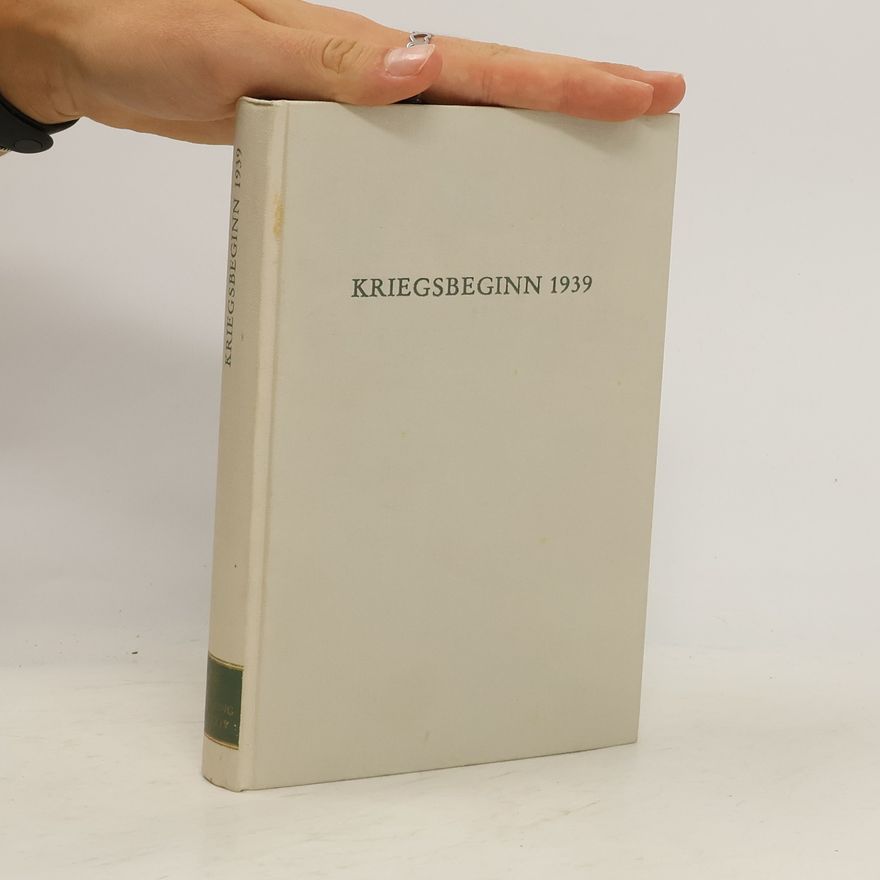 Gottfried Niedhart Kriegsbeginn 1939 [neunzehnhundertneununddreissig]